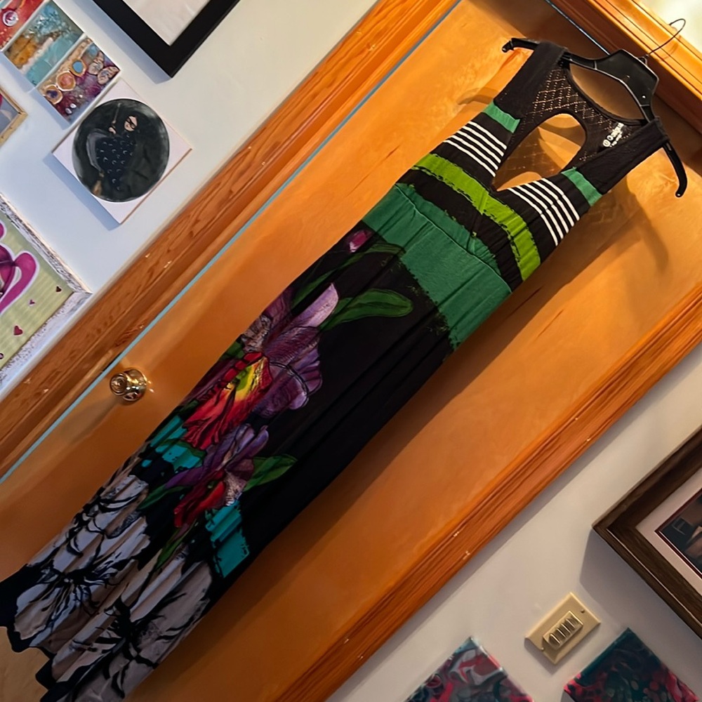 Desigual Maxi Dress with Floral print